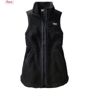 LLBean Women's Sherpa Fleece Long Vest